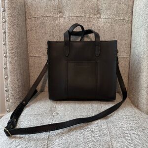 Portland Leather Classic Black Tote